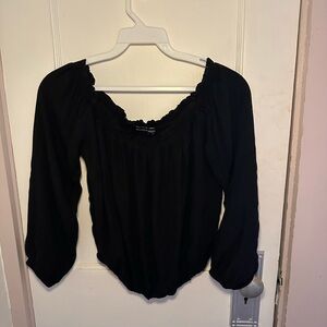 Black Brandy off the Shoulder Top